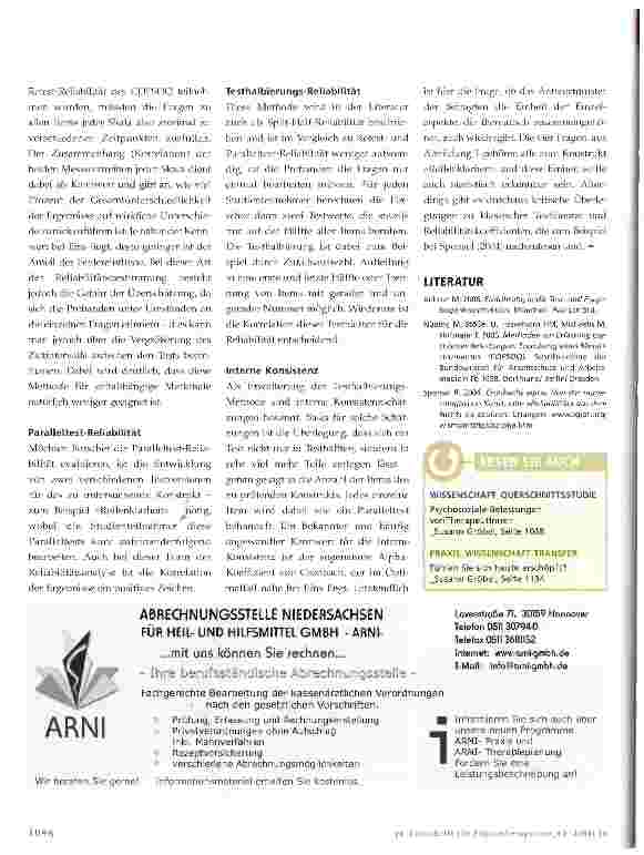 Vorschauseite 2: Gütekriterien von FragebogenReliabilität im Kontext der klassischen Testtheorie