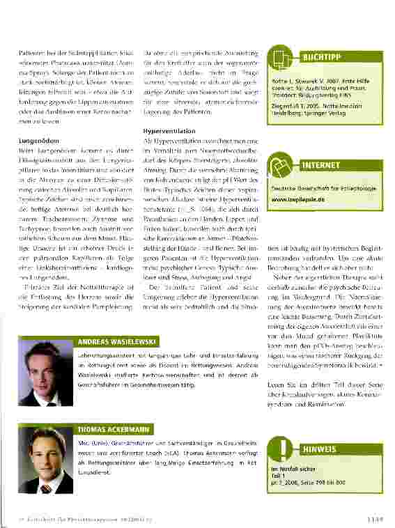 Vorschauseite 5: Im Notfall sicher Notfallmanagement für Physiotherapeuten - Teil 2