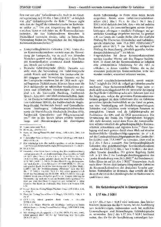 Vorschauseite 2: Gesetzlich normierte Kommunikationshilfen für Gehörlose