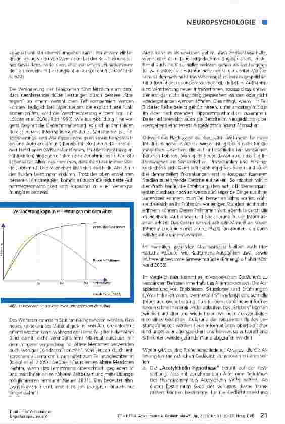 Vorschauseite 2: GedächtnisTeil 4: Altersbedingte und pathologische Veränderungen der Gedächtnisfunktionen