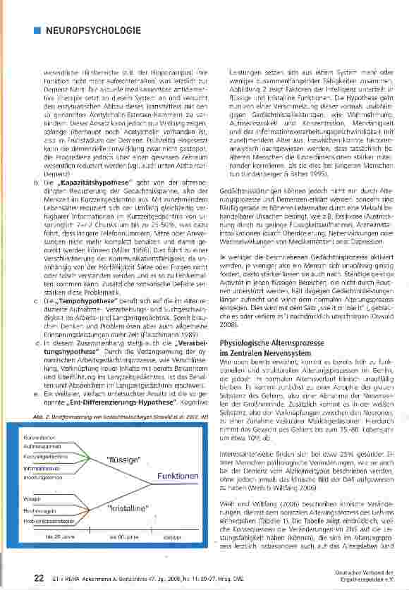 Vorschauseite 3: GedächtnisTeil 4: Altersbedingte und pathologische Veränderungen der Gedächtnisfunktionen