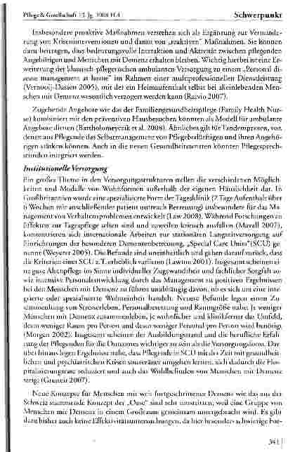 Vorschauseite 5: Institut für Forschung und Transfer in der Pflege und Behandlung von Menschen mit Demenz: Konzept