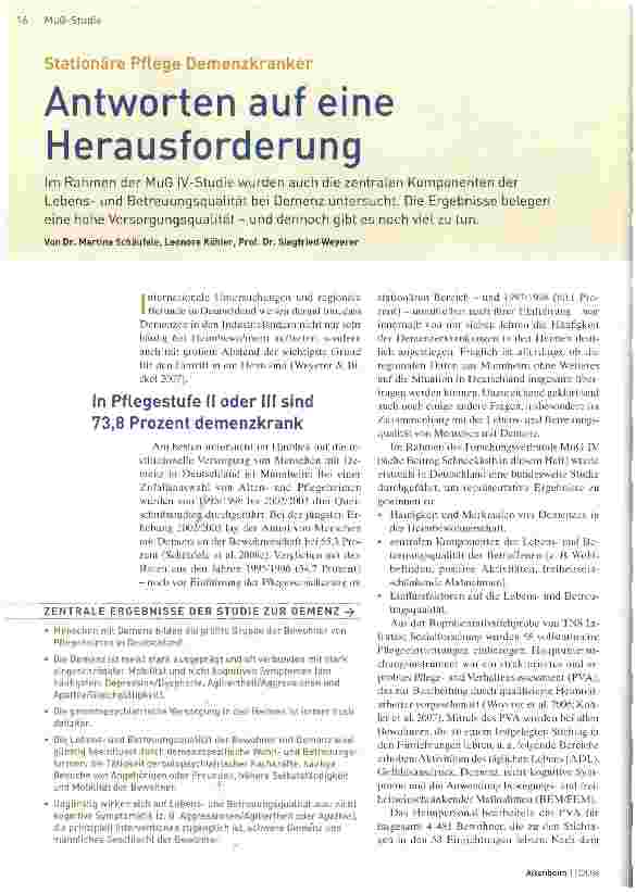 Vorschauseite 1: Antworten auf eine Herausforderung
