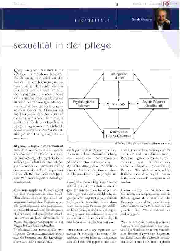 Vorschauseite 1: Sexualität in der pflege