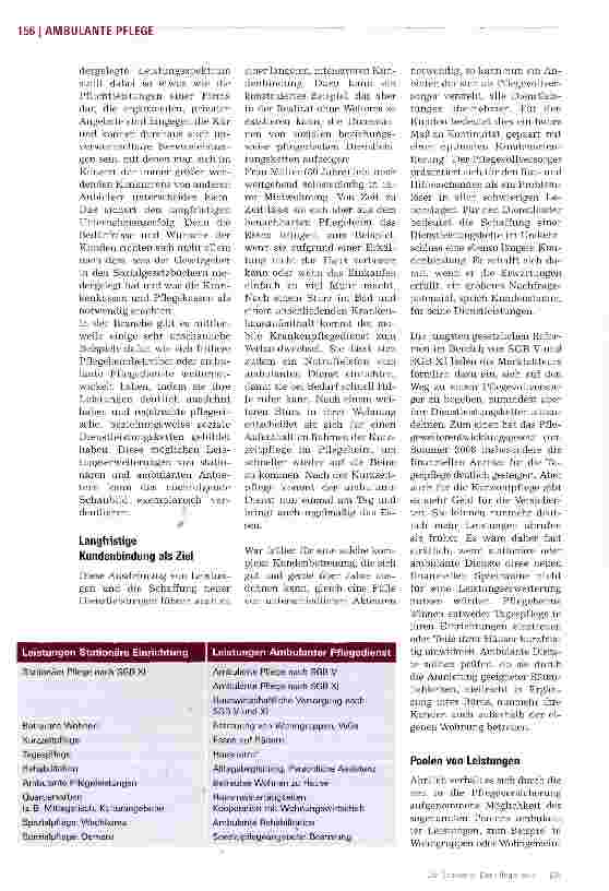 Vorschauseite 2: Vom ambulanten Dienst zum Pflegevollversorger