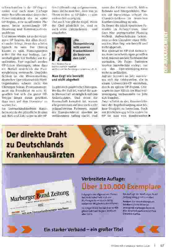 Vorschauseite 2: Der verspätete OP-Termin - ein Desaster