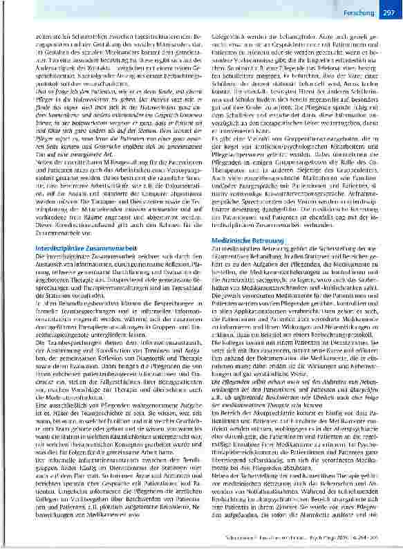 Vorschauseite 4: Einsichten von Innen: Aufgaben und Tätigkeiten der Pflegenden in der Psychiatrischen Klinik Münster-lingen (CH)- Eine qualitative Studie