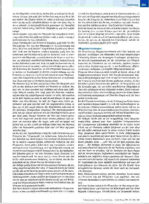 Vorschauseite 6: Einsichten von Innen: Aufgaben und Tätigkeiten der Pflegenden in der Psychiatrischen Klinik Münster-lingen (CH)- Eine qualitative Studie