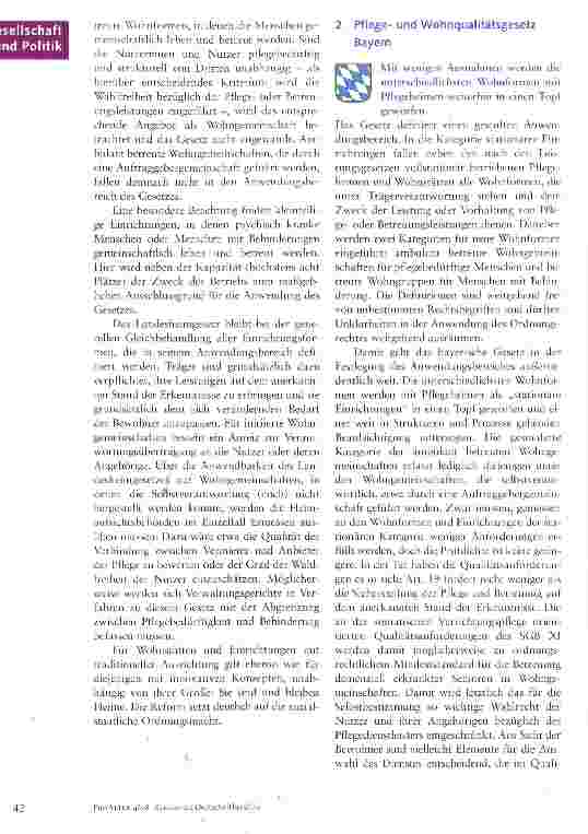 Vorschauseite 3: Die Nachfolgeregelungen der Länder zum Heimgesetz - ein vorweggenommener Nachruf