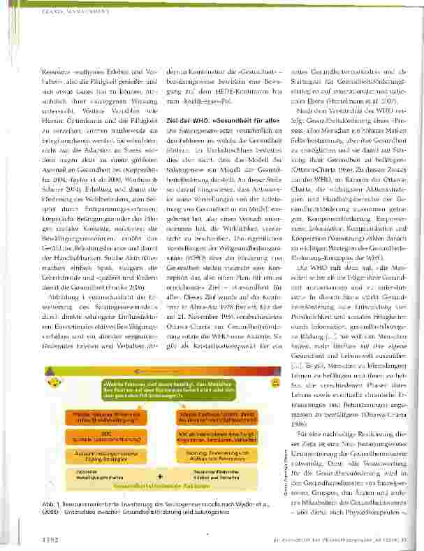 Vorschauseite 2: Perspektiven erweitern! Salutogene Gesundheitsförderung in der PhysiotherapieGesundheitsund Krankheitsorientierung durch die Umsetzung des ressourcenorientierten Salutogenesemodel…