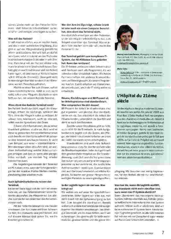 Vorschauseite 2: Wir haben sämtliche Prozesse rund um den Patienten definiert