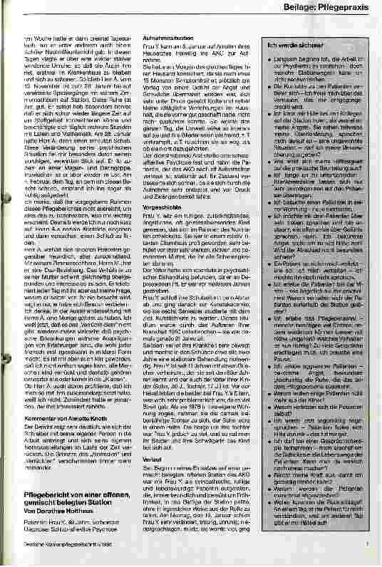 Vorschauseite 6: Wahn-Sinn!? Krankenpflegeschüler erleben Psychiatrie