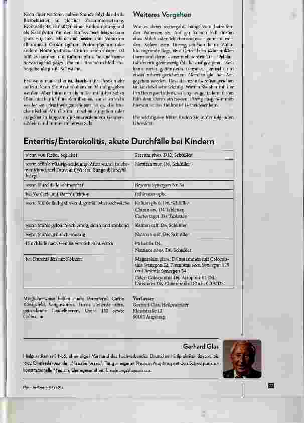 Vorschauseite 4: Akute Durchfälle bei Kindern Ein Erfahrungsbericht