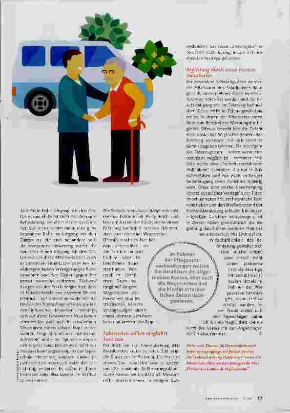 Vorschauseite 2: Fahrdienst in der Tagespflege