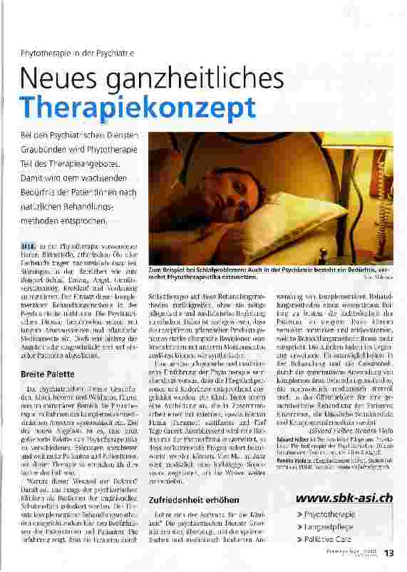Vorschauseite 1: Neues ganzheitliches Therapiekonzept