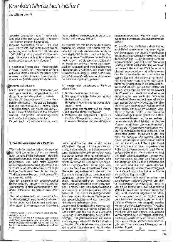 Vorschauseite 1: Kranken Menschen helfen