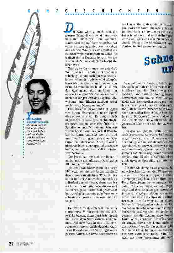 Vorschauseite 1: Schneesturm und Sonnenstrahlen