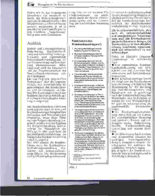 Vorschauseite 2: Modernes Krankenhausmanagement Betriebsleitung-Budgetierung-Controlling