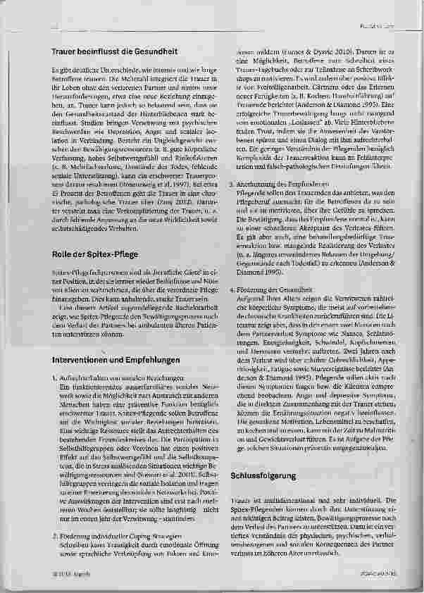 Vorschauseite 2: Bewältigungsprozesse nach Partnerverlust unterstützen
