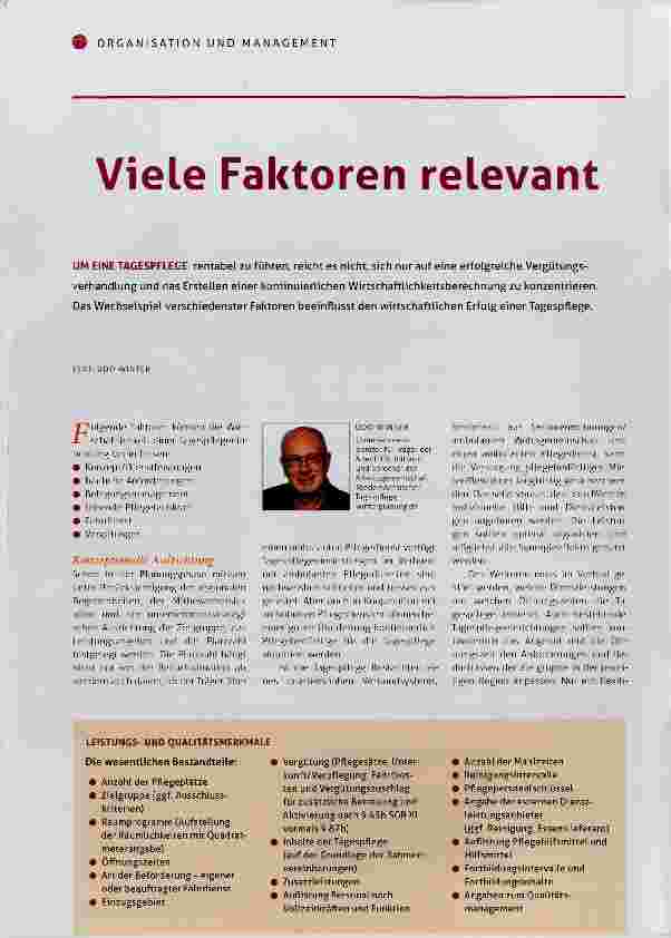Vorschauseite 1: Viele Faktoren relevant