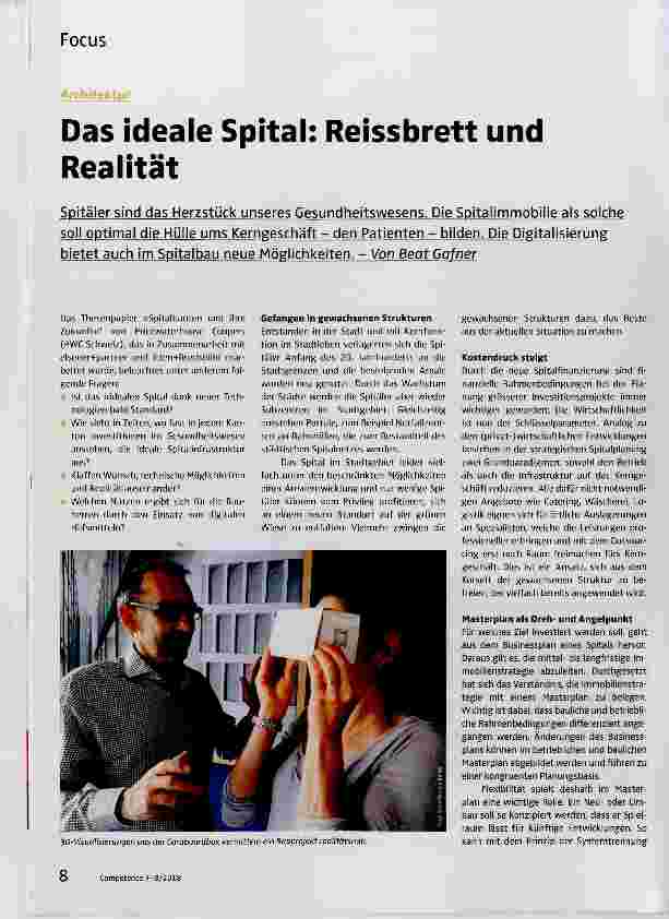 Vorschauseite 1: Das ideale Spital: Reissbrett und Realität