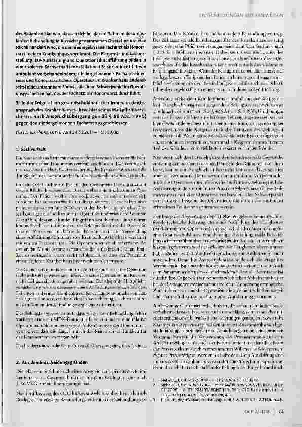 Vorschauseite 2: Haftung von Honorarärzten