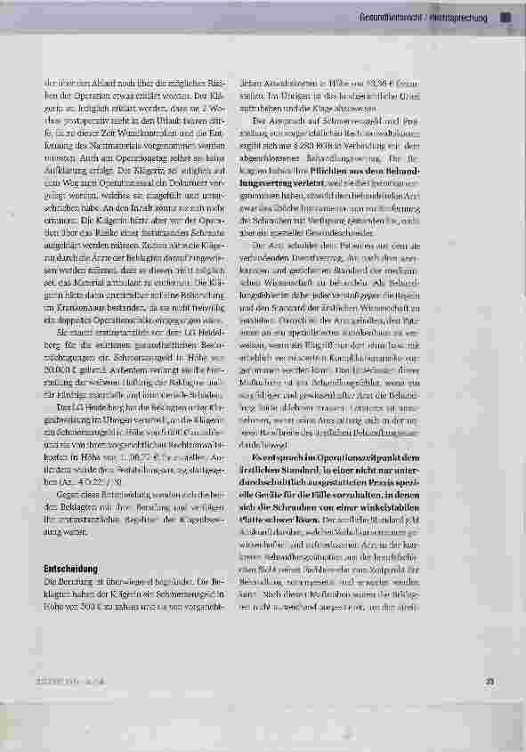 Vorschauseite 2: Unzureichende Ausstattung der ärztlichen Praxis