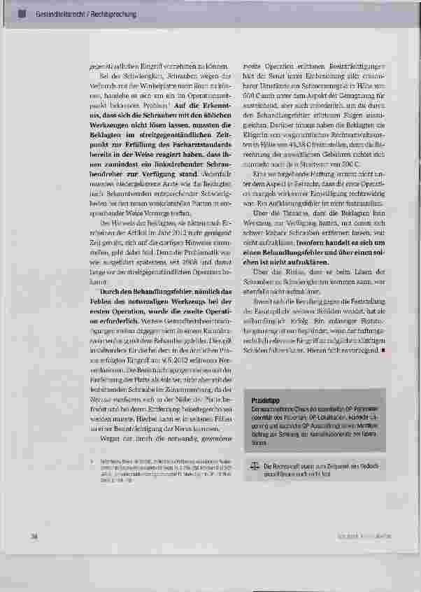 Vorschauseite 3: Unzureichende Ausstattung der ärztlichen Praxis