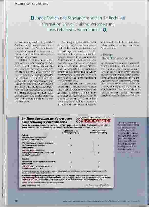 Vorschauseite 3: Frauen frühzeitig erreichen