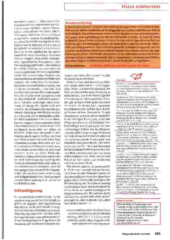 Vorschauseite 4: Psychologische Betrachtung der Sterbehilfe: Motive von Gesundheitsexperten: Patientenwille muss an erster Stelle stehen