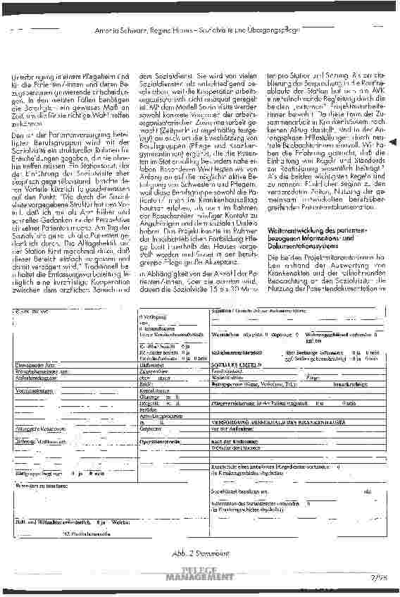 Vorschauseite 4: Sozialvisite und Übergangspflege Das Patient Care Modell im Auguste-Viktoria-Krankenhaus