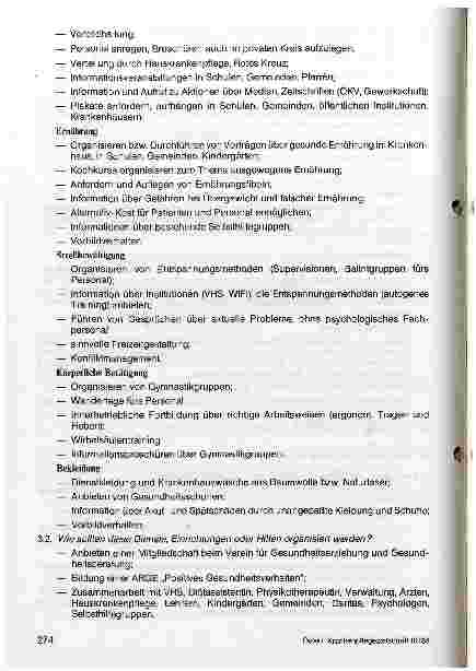 Vorschauseite 3: Gesundheit 2000 Analyse zu Ziel 16: Positives Gesundheitsverhalten