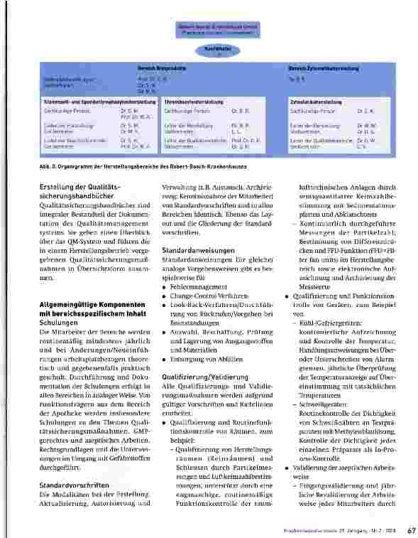 Vorschauseite 3: Krankenhauseinheitliches Qualitätsmanagementsystem bei der Herstellung von Arzneimitteln