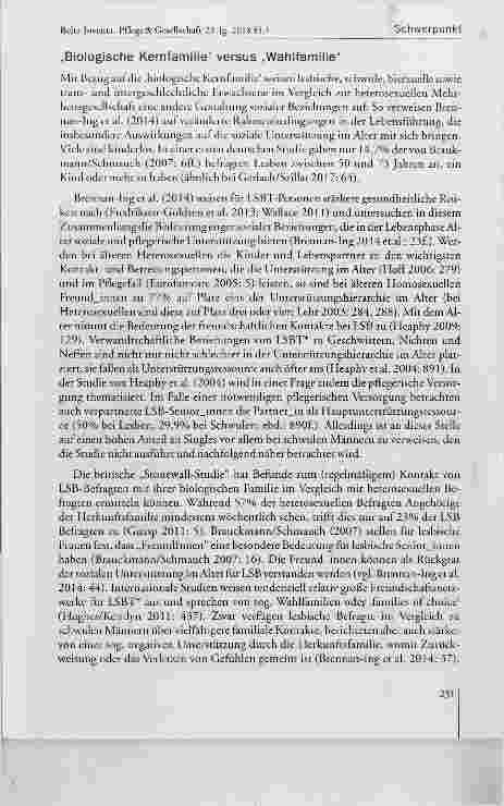 Vorschauseite 4: LSBT*l-SeniorJnnen in der Pflege: Zu Relevanz und Besonderheiten sozialer Netzwerke und der Arbeit mit Angehörigen