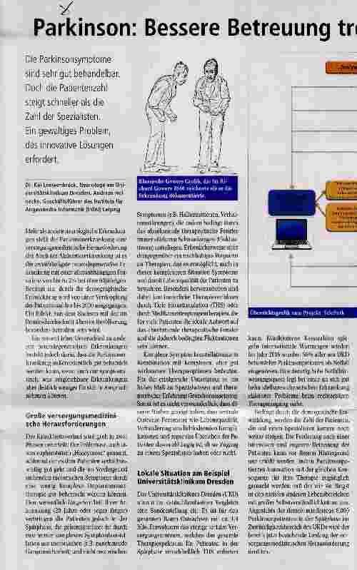 Vorschauseite 1: Parkinson Bessere Betreuung trotz steigender Patientenzahlen?