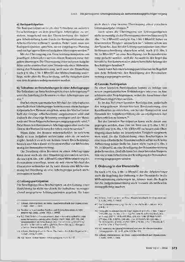 Vorschauseite 5: Die partizipative Arbeitsgestaltung als mitbestimmungspflichtiger Vorgang