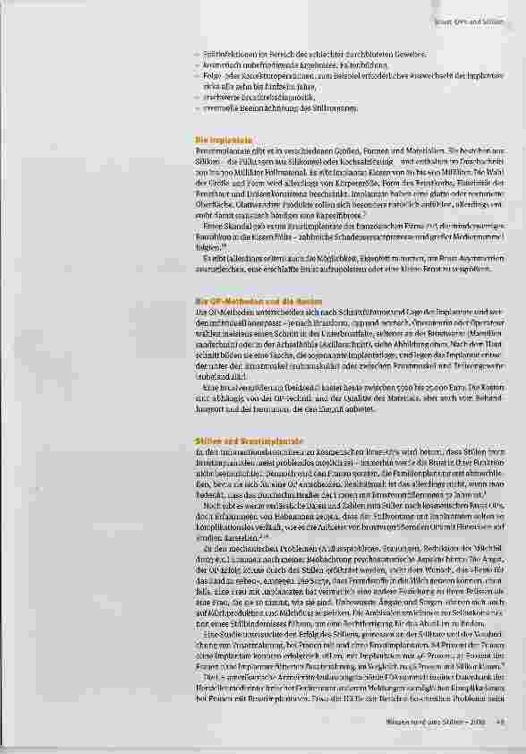 Vorschauseite 3: Verkleinert, vergrößert, verschönert: Brust-OPs und Stillen