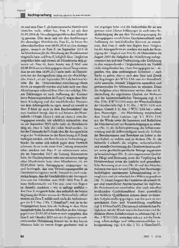 Vorschauseite 5: Beschäftigungsverbot für eine Heimleiterin