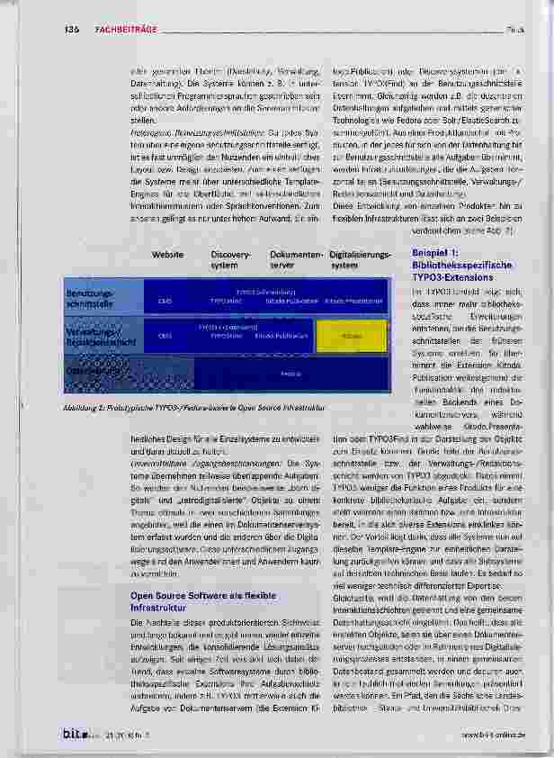 Vorschauseite 2: Open Source Software in Bibliotheken von Produkten zu flexiblen Infrastrukturen (Teil 1)