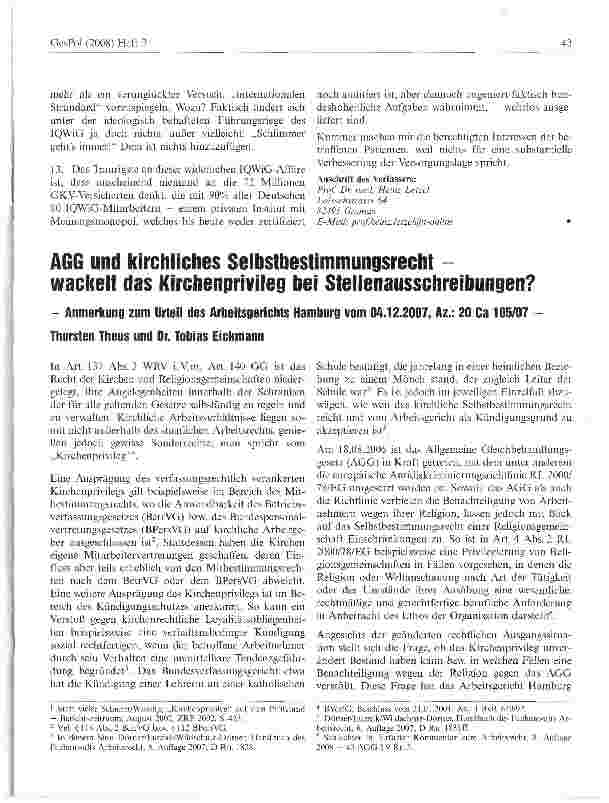 Vorschauseite 3: 13 Thesen zum Thema IQWIG