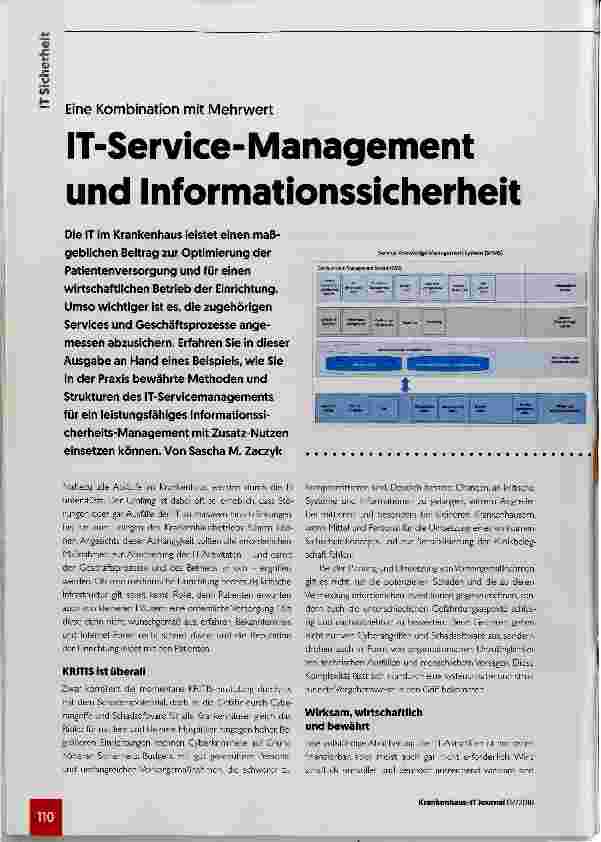 Vorschauseite 1: IT-Service-Management und Informationssicherheit
