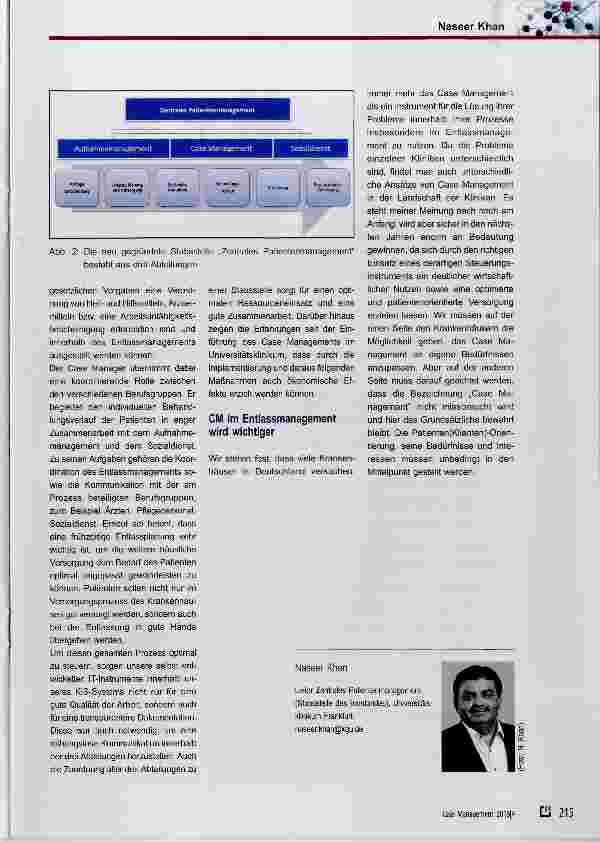 Vorschauseite 4: Entlassmanagement und die Landschaft eines Krankenhauses