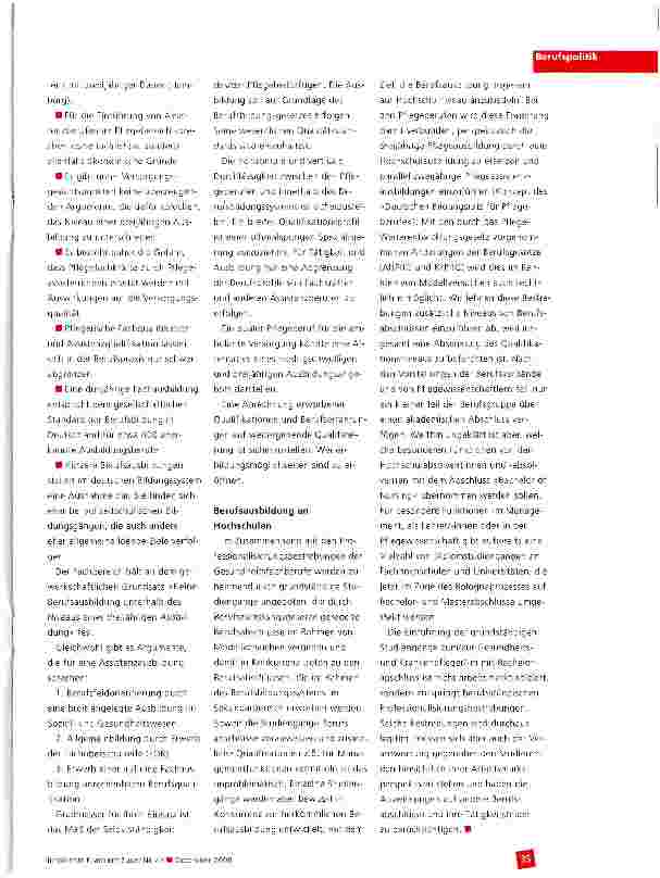 Vorschauseite 5: Zur Diskussion: Neue Arbeitsteilung im Gesundheitswesen