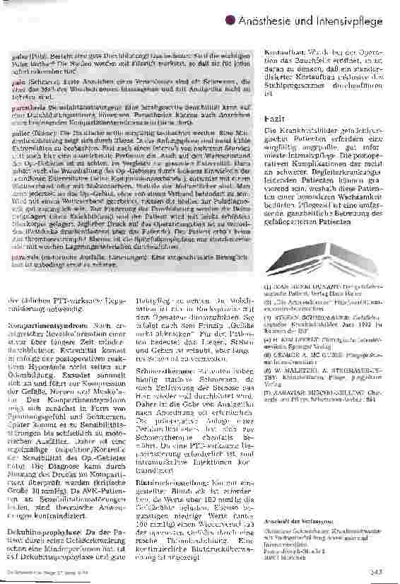 Vorschauseite 4: Die Pflege des gefäßchirurgischen Patienten auf der Intensivstation