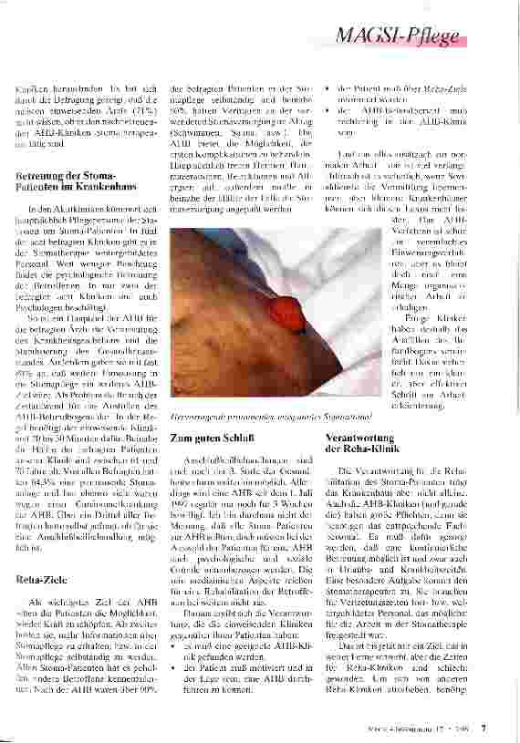 Vorschauseite 4: Die verkannte Chance AHB - Abschlußbehandlung bei Stoma-Patienten