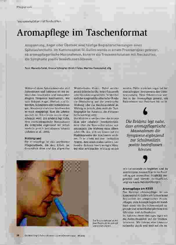 Vorschauseite 1: Aromapflege im Taschenformat