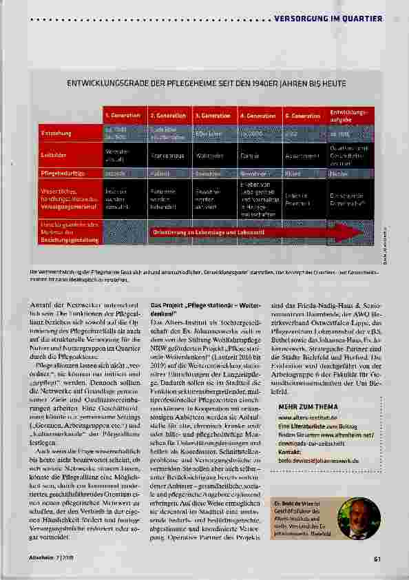 Vorschauseite 4: Eine Allianz für die Pflege