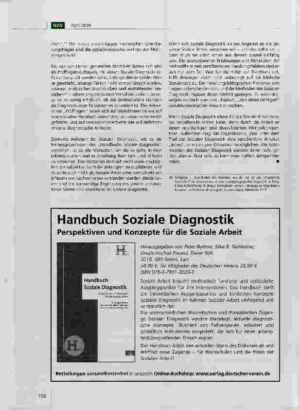 Vorschauseite 4: Erkennen und Verstehen: Soziale Diagnostik heute