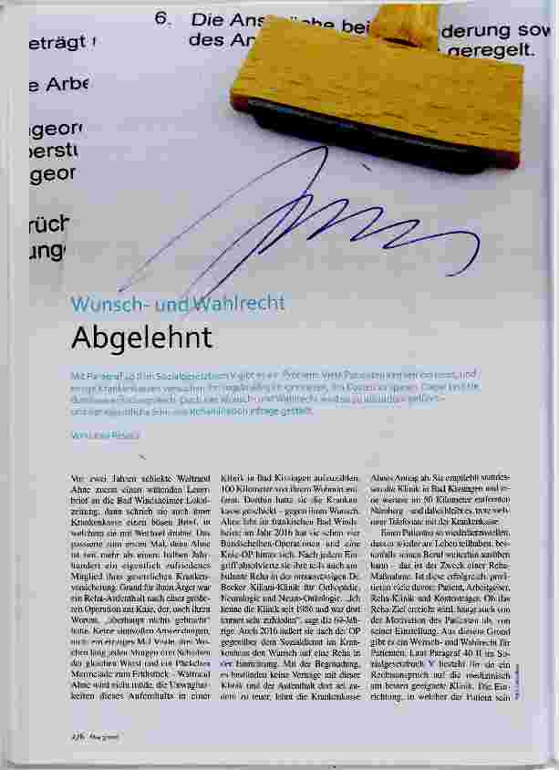 Vorschauseite 1: Abgelehnt