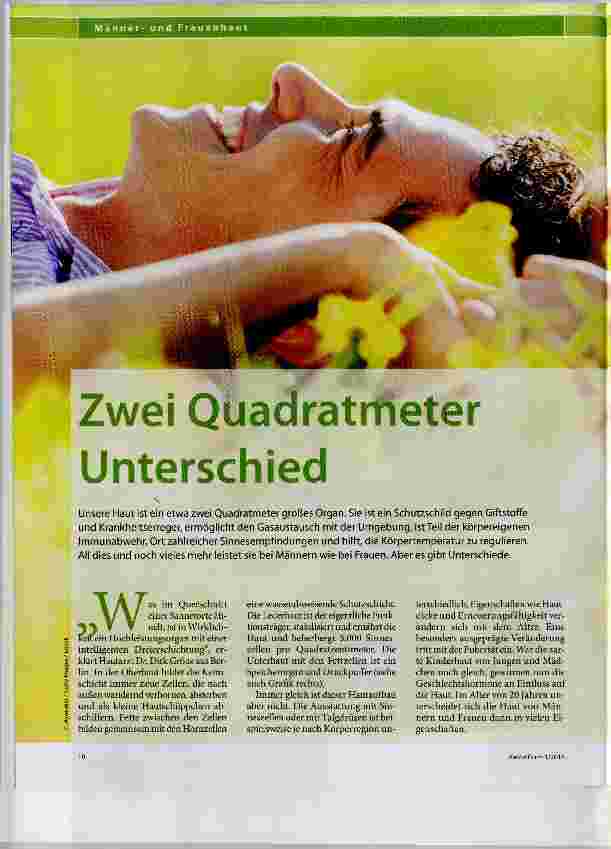 Vorschauseite 1: Zwei Quadratmeter Unterschied